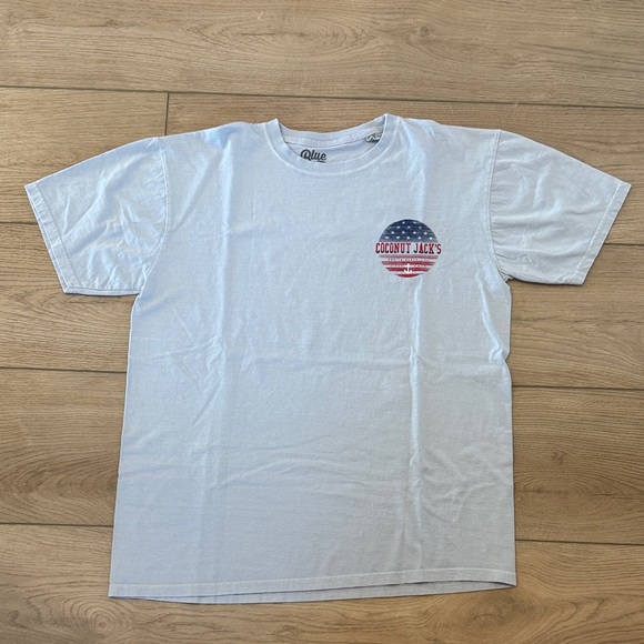 Blue 84 Light Gray Men's Tee with Logo - Picture 1 of 6